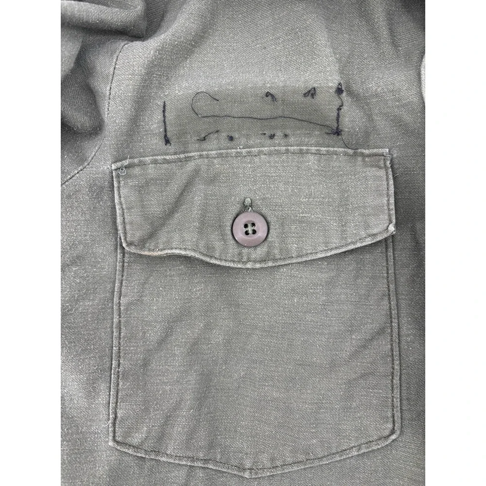 Vintage Vietnam Jacket OG-107 Coat US Army War Fatigue Sateen 8405-781-8947